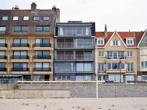 Apartment on Belgian Coast With Sea View