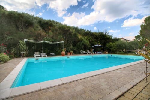 Country House With Swimming Pool and Garden With Mediterranean Plants