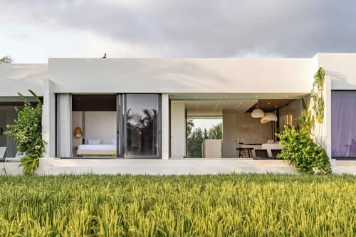 Azure 2BR Villa in Ubud Rice Field views