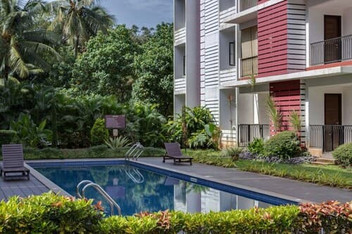 Chic 2bhk w Pool Sauna Near Baga Beach Asw-ug7