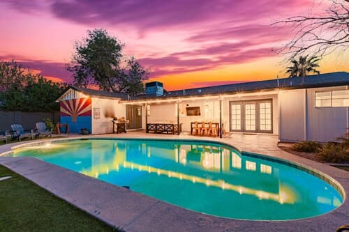 Desert Diamond Oasis Private Pool Bar Games