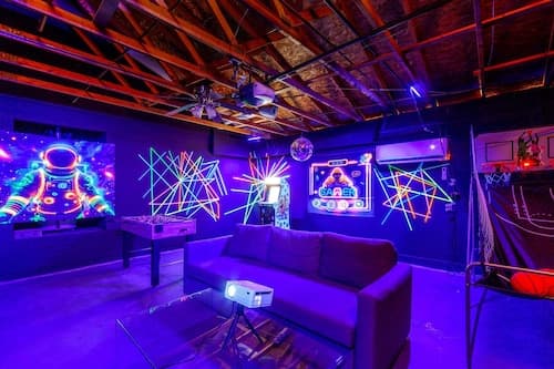 4BR Sanctuary w Retro Game Room Theater Pool Spa