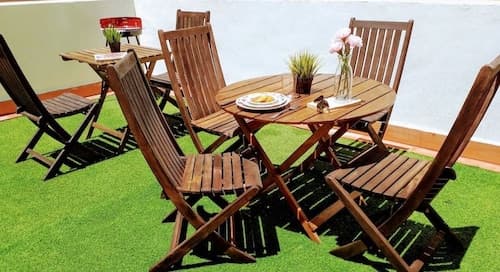 LARGE Apartment with large and sunny Terrace - Garden & Outdoor Gym, ALICANTE CENTER