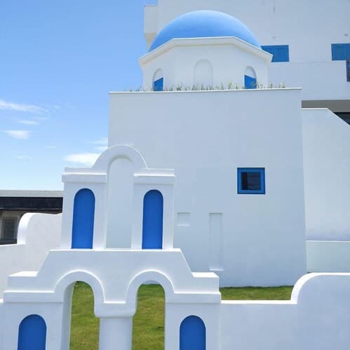 Blue White