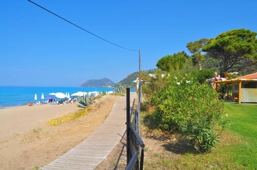 Beachfront Holiday House Yannis on Agios Gordios Beach in Corfu