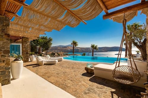 Karkos Beachfront Villa Private pool
