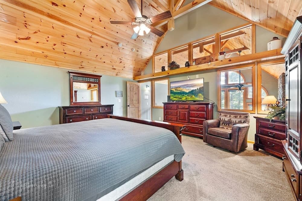 Kim's Cove Motorcycle-Friendly Cabin features Game Room by RedAwning