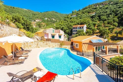 Villa Konstantinos Large Private Pool Walk to Beach Sea Views A C Wifi - 354