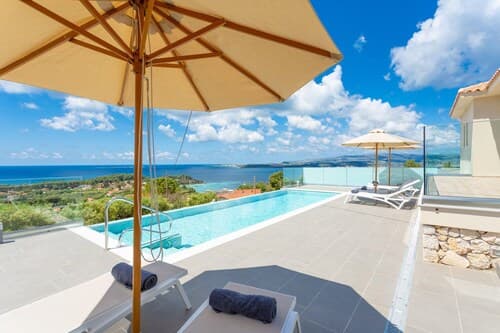 Villa Lassi Illios Large Private Pool Walk to Beach Sea Views A C Wifi - 3055