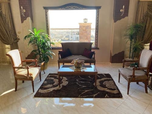 Penthouse Apartment Pyramids view