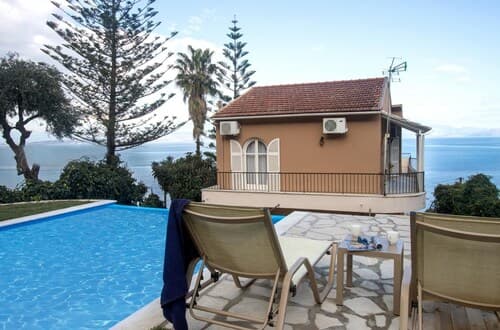 Villa Litsa Large Private Pool Walk to Beach Sea Views A C Wifi