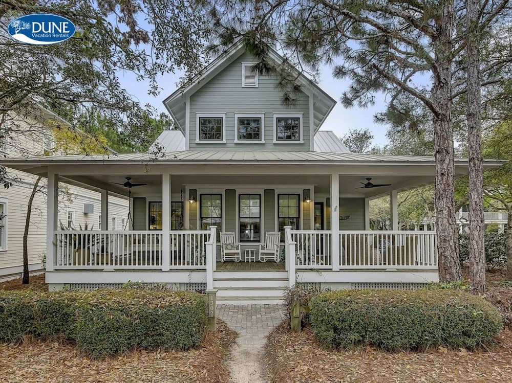 Golf Cart Screened-in Porch & Grill Station Close To Camp Watercolor 4 Bedroom Home by RedAwning