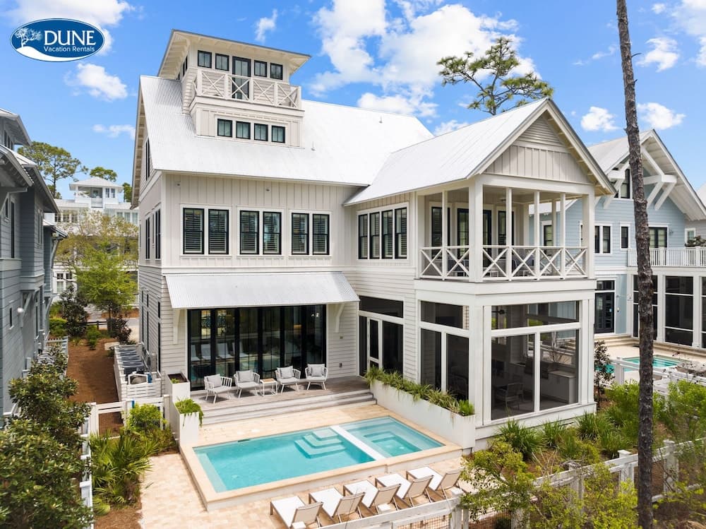 6 Min Bike Ride To Beach! Private Pool With Lake Views In Watercolor! 5br! 5 Bedroom Home by RedAwning