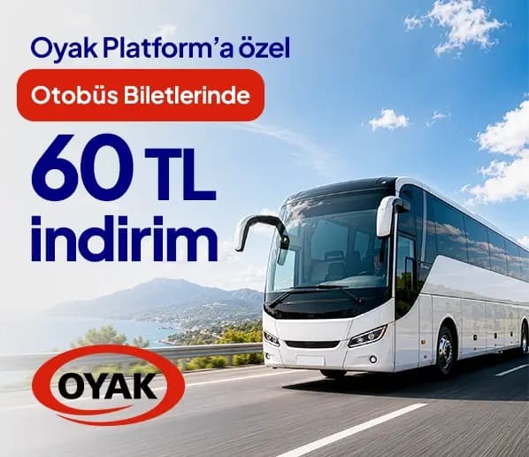Oyak Platform Üyelerine Özel Otobüs Biletlerinde 60 TL İndirim