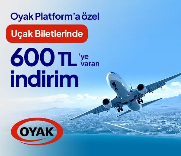 Oyak Platform Üyelerine Özel Uçak Biletlerinde 600 TL’ye Varan İndirim