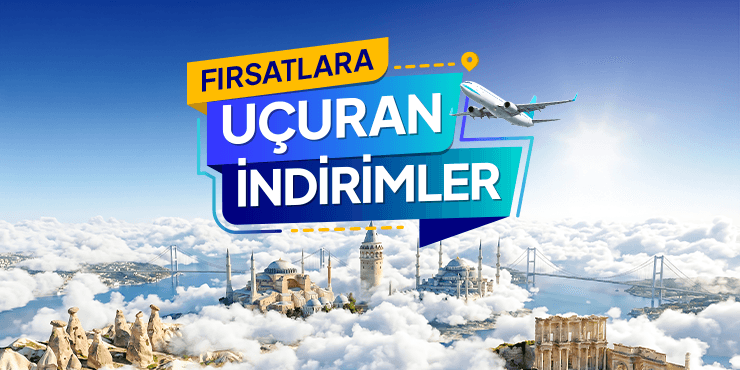 Yurt İçi Gidiş - Dönüş Uçuşlarda 250 TL İndirim