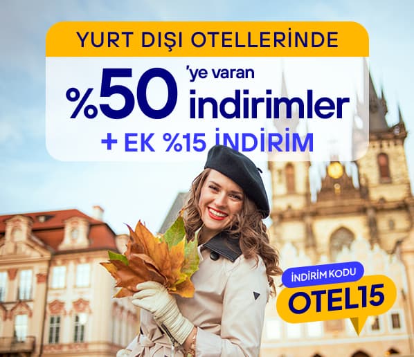 Yurt Dışı Otellerinde %15 İndirim