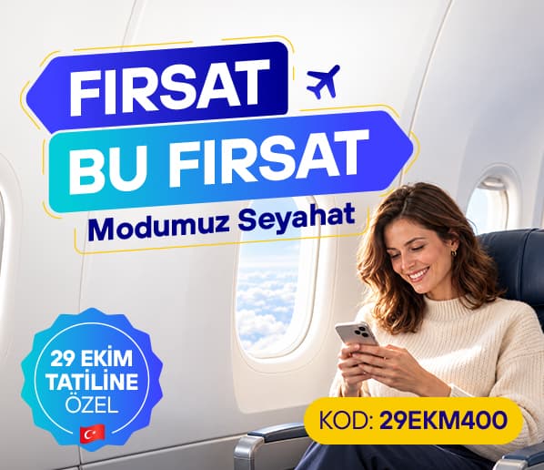 Yurt İçi Gidiş-Dönüş Uçuşlarda 400 TL İndirim