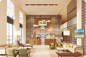 Modern otel banyosu